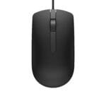 Dell MS116-BK Wired Optical Mouse – Ergonomic Design in Black