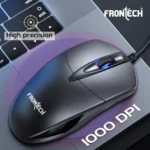 FRONTECH Premium Wired USB Mouse - 1000 DPI Resolution, Compact & Stylish - Windows Compatible (MS-0048)