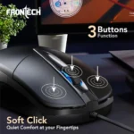 FRONTECH Premium Wired USB Mouse - 1000 DPI Resolution, Compact & Stylish - Windows Compatible (MS-0048)