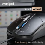 FRONTECH Premium Wired USB Mouse - 1000 DPI Resolution, Compact & Stylish - Windows Compatible (MS-0048)