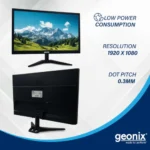 GEONIX 24 Inch PC Monitor | TFT | Full HD 1920 x 1080 Pixels | Display Output VGA & HDMI | with LED Back Light Technology |3 Years Warranty