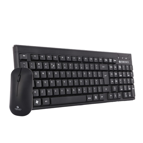 Zeb-Companion 105 Keyboard and Mouse Sets with Nano Receiver with 106 Keys and and 3 DPI and has Power Saving Mode