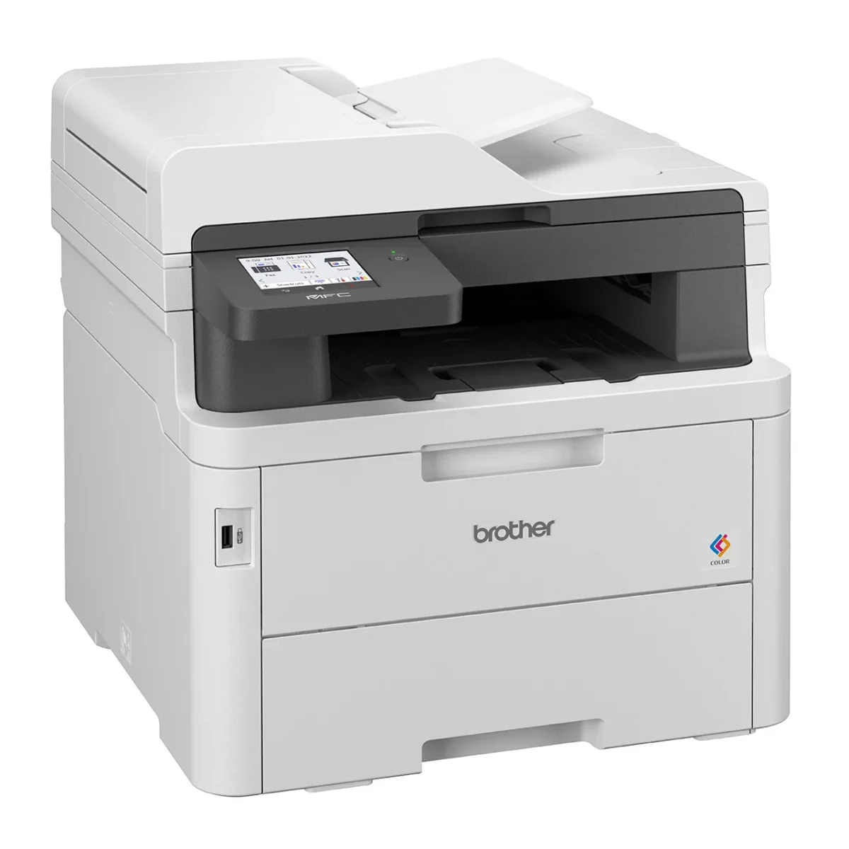 Brother MFC-L3760CDW Multifunction Colour Laser LCD Duplex WIFI ADF Printer With Gigabit Ethernet Connectivity, Ideal For Office & Workgroups