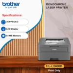 Brother HL-L2400D (New Launch) Automatic Duplex Laser Printer with 30 Pages Per Minute