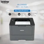 Brother HL-L5000D Monochrome Laser Printer with Auto Duplex Printing