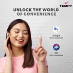 Tempt Dots Wireless Earbuds – 15H Playback, 13mm Bass Driver, IPX5 Resistance