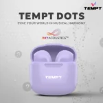 Tempt Dots Wireless Earbuds – 15H Playback, 13mm Bass Driver, IPX5 Resistance