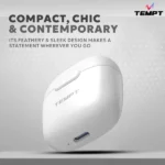 Tempt Dots Wireless Earbuds – 15H Playback, 13mm Bass Driver, IPX5 Resistance