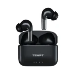 Tempt Wave Pro Earbuds – 72H Playback, 13mm Bass Drivers, Bluetooth v5.3, IPX6 Water Resistant, Type-C Fast Charging