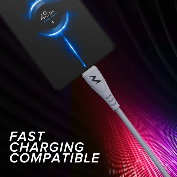 Tempt Punk USB to Lightning Cable | 3A Fast Charging | 4-Core Durable Data Cable | Compatible with iPhone, iPad & iPod Tempt Punk USB to Lightning Cable | 3A Fast Charging | 4-Core Durable Data Cable | Compatible with iPhone, iPad & iPod