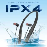 Tempt Sport Neckband – Wireless Bluetooth Earphones with 10mm Bass Drivers, 25H Playback, LED Lights & Type-C Fast Charging