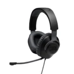 JBL Quantum 100 Wired Over Ear Gaming Headphones with Mic, 40mm Realistic Dynamic Drivers, Detachable Boom Mic, 1kHz Sensitivity, Memory Foam Cushioning, PC/Mobile/PS/Xbox/Nintendo/VR Compatible-Black