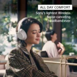 Sony WH-CH720N Active Noise Cancellation Wireless Bluetooth Over Ear Headphones with Mic, Adaptive Sound Control, Quick Charge, Up to 35Hrs Battery, Customized EQ- Black