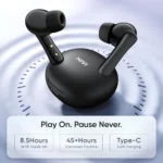 Mivi DuoPods i2 True Wireless Earbuds - 45H+ Playtime, HD Calls, Fast Charging, 13mm Bass Drivers, IPX4 Sweatproof, v5.3 Bluetooth in Ear Ear Buds Wireless, Made in India