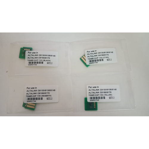 Xerox AltaLink C8130–C8170 CMYK Toner Chip 110V – 006R01742–45