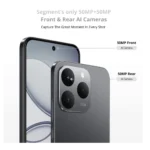 realme 15T 5G Smartphone 8+128GB Suit Titanium,6.67inch Screen, 120Hz Display,7000mAh Battery,60W Fast Charge,Front & Rear Dual 50MP Cameras, Dimensity 6400 Max 5G Chipset,IP69