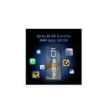 realme C71 4G Smartphone 4GB+64GB Blue, 6.745 inch Screen, 90Hz Eye Comfort Display, 6300mAh Battery, 37MP Cameras, Unisoc T7250 Chip, IP54