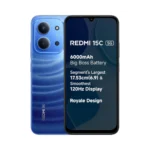 REDMI 15C 5G Moonlight Blue 6GB + 128GB | Royale Design | Massive 6000mAh Battery | Segment's Largest Display 17.53cm Up to 120Hz | MediaTek Dimensity 6300 | 33W Fast Charging | 50MP AI Dual Camera