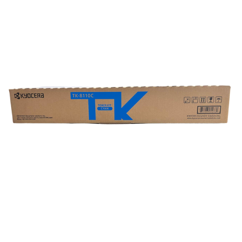 Genuine Kyocera TK-8110C Cyan Toner Cartridge Compatible with Kyocera M8124 / M8130
