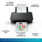 Canon PIXMA TS307a wireless inkjet colour printer with smartphone copy and Wi-Fi