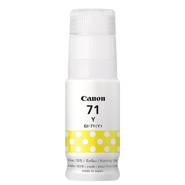 Canon GI-71 Y Yellow Ink Bottle | Original Canon Ink for G1020 G2020 G3020 G3060