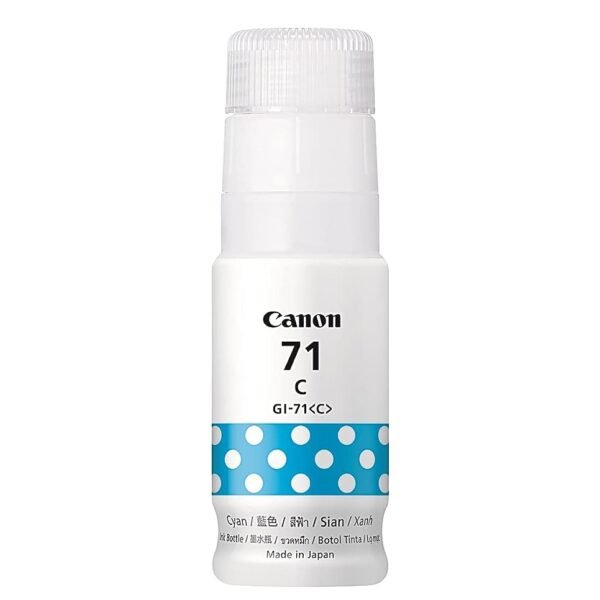 Canon GI-71 C Cyan Ink Bottle | Original Canon Ink for G1020 G2020 G3020 G3060