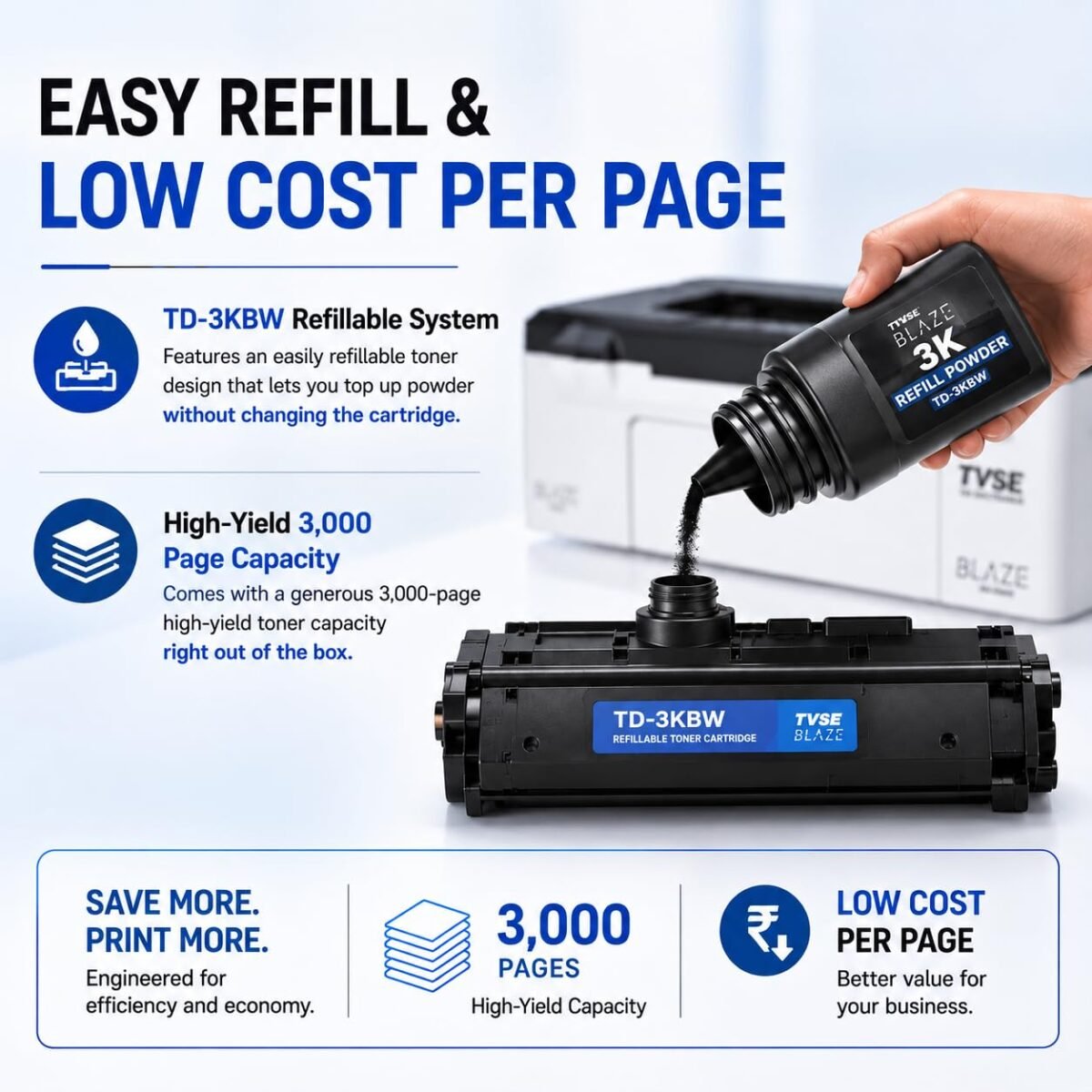 TVS Electronics SN-26NW wireless monochrome laser printer