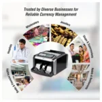 TVS ELECTRONICS CC-232 Classic + Cash Counting Machine | Super Fast Currency Counter at 1000 Notes/Min | Automatic Start, Stop & Clear - Image 3