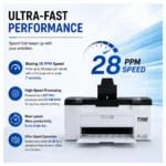 TVS ELECTRONICS SN-26NW Heavy Duty Monochrome Laser Printer | 26 PPM Speed | Wireless & Wired Printing | 3000-Page Starter Toner | Refillable Toner | 1200 x 1200 DPI - Image 2